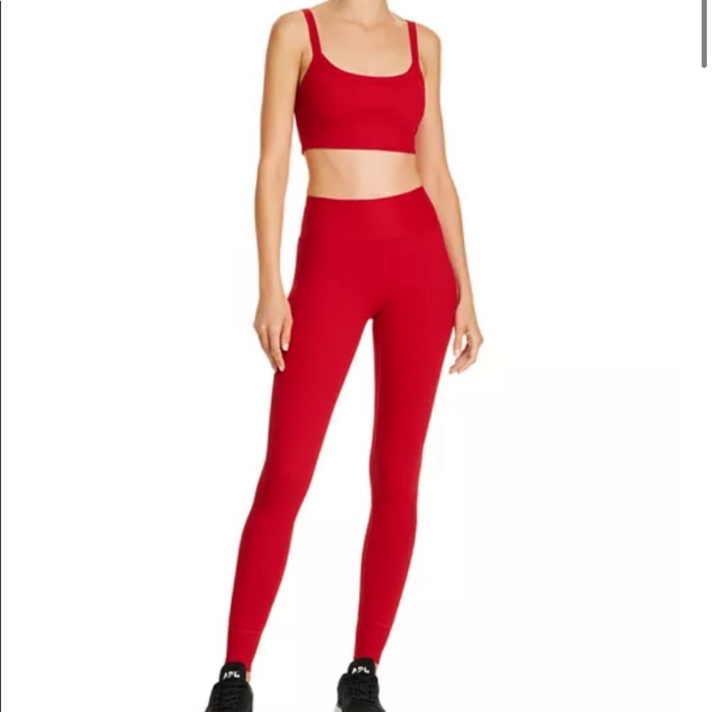 RED YEAR OF OURS SPORTS LEGGINGS